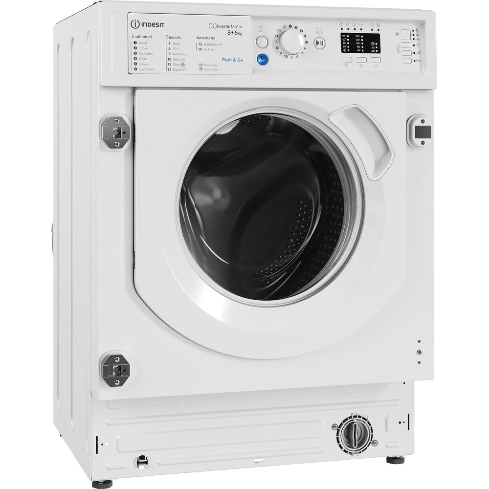 Indesit BIWDIL861485 8 kg Integrated Washer Dryer White - View 2