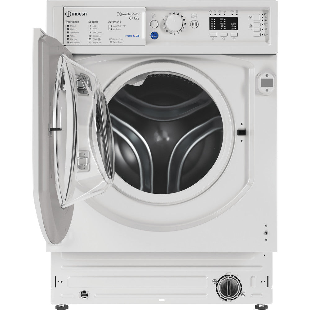 Indesit BIWDIL861485 8 kg Integrated Washer Dryer White - View 4