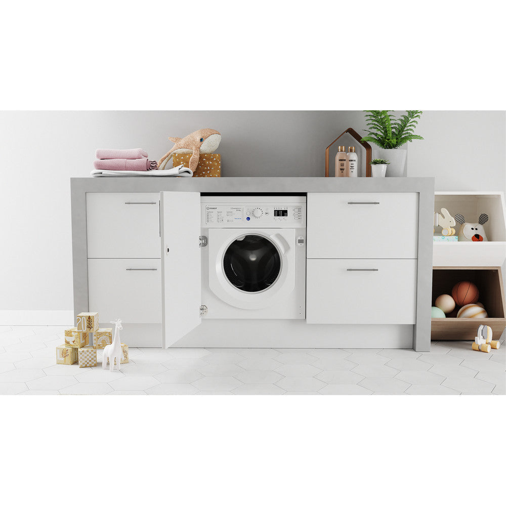 Indesit BIWDIL861485 8 kg Integrated Washer Dryer White - View 5
