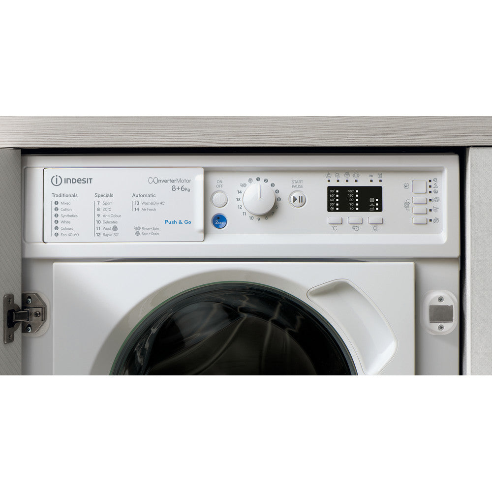 Indesit BIWDIL861485 8 kg Integrated Washer Dryer White - View 7