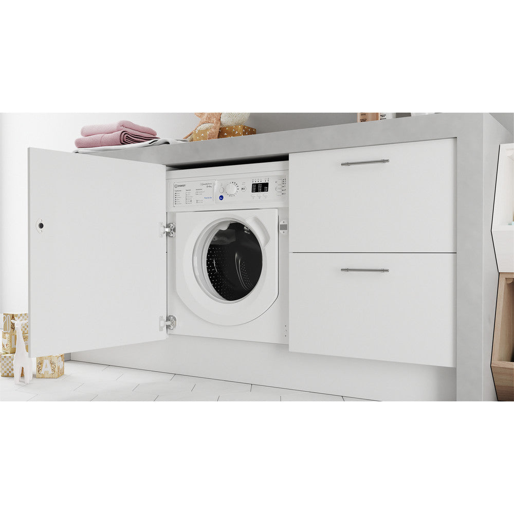 Indesit BIWDIL861485 8 kg Integrated Washer Dryer White - View 12