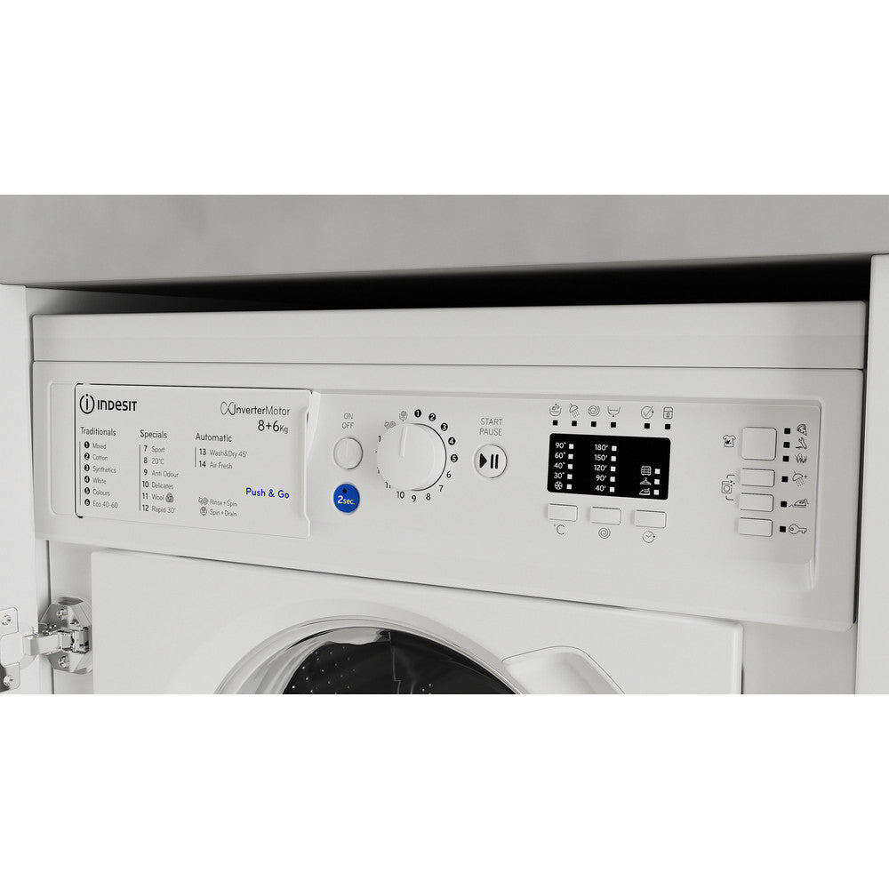 Indesit BIWDIL861485 8 kg Integrated Washer Dryer White - View 14