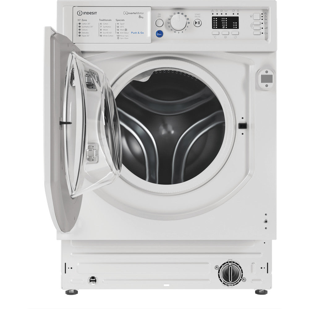Indesit BIWMIL81485 8kg Built In Washing Machine - View 3