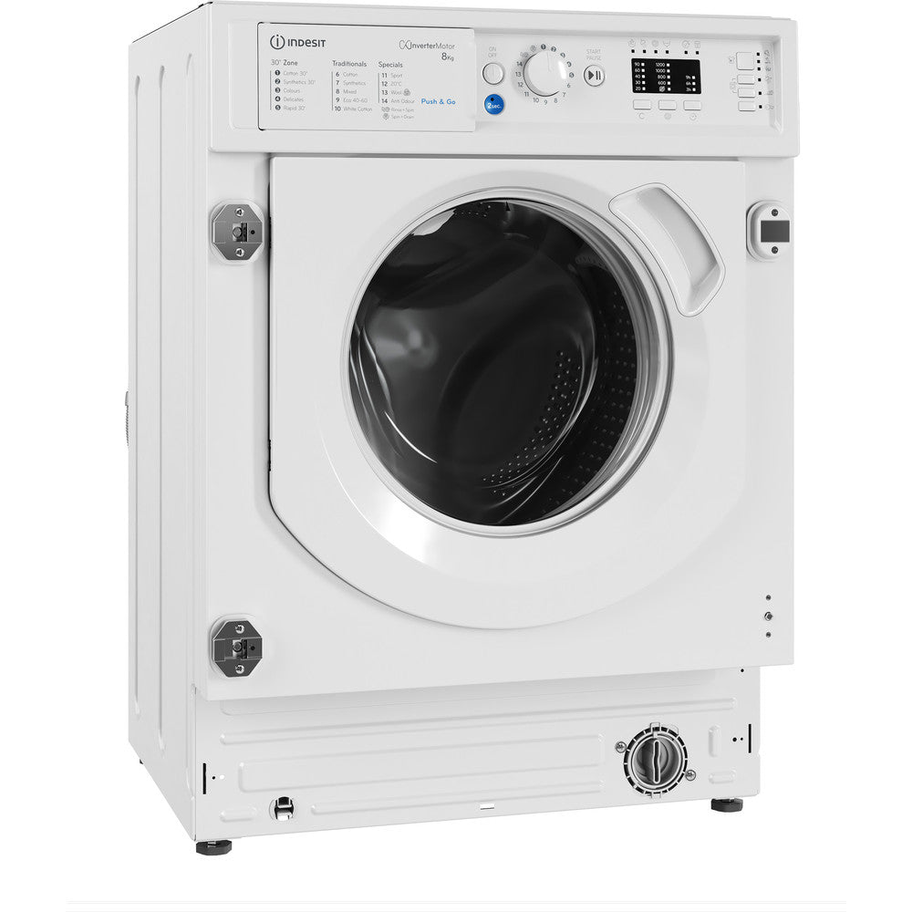 Indesit BIWMIL81485 8kg Built In Washing Machine - View 4