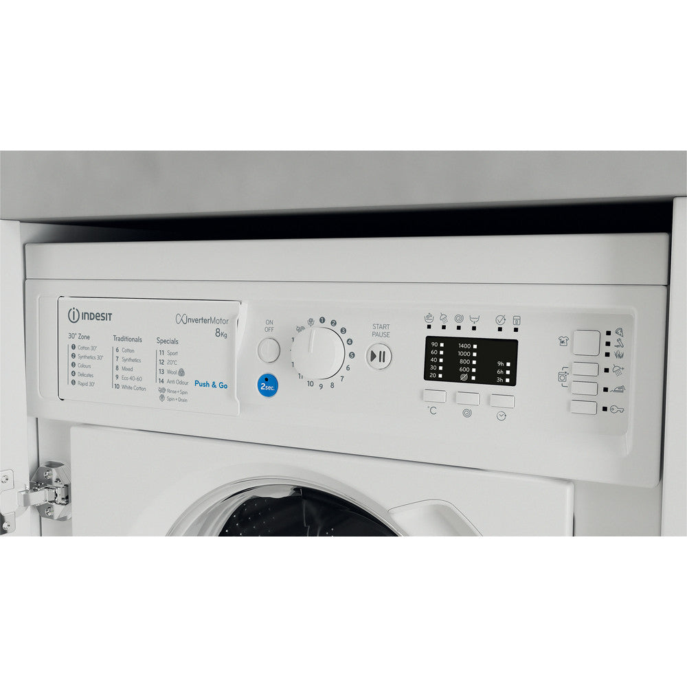 Indesit BIWMIL81485 8kg Built In Washing Machine - View 7