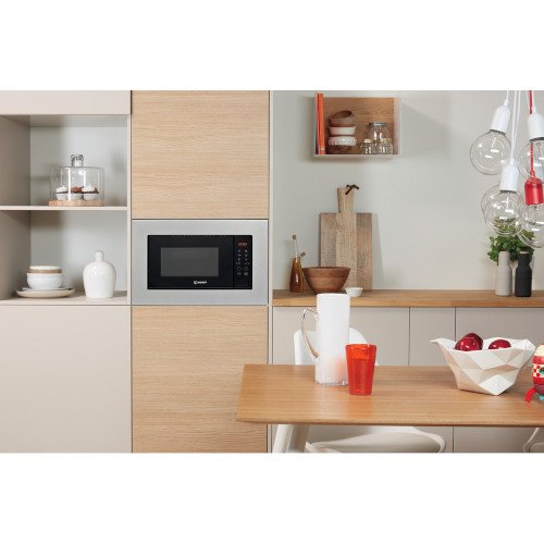 Indesit MWI120GX Built-In Microwave Stainless Steel - View 5