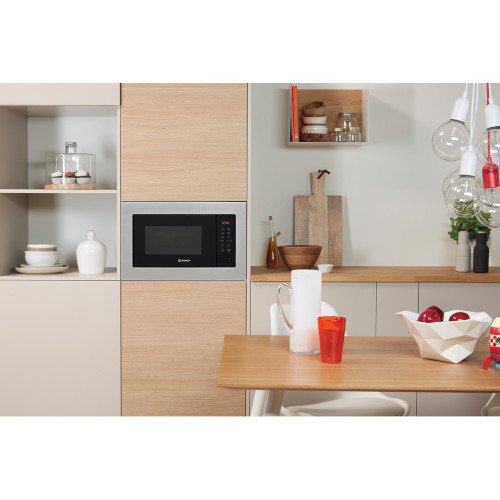 Indesit MWI125GX Built-In Microwave Stainless Steel - View 5