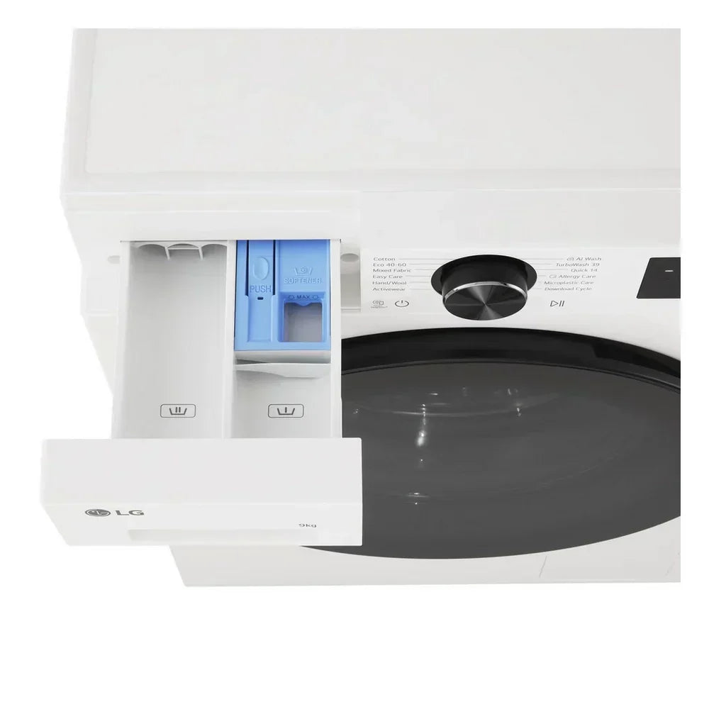 LG F2X50S9TWB VX50 Series 9kg 1200 Spin WiFi Enabled Front Load Washing Machine White - A Rated - View 5