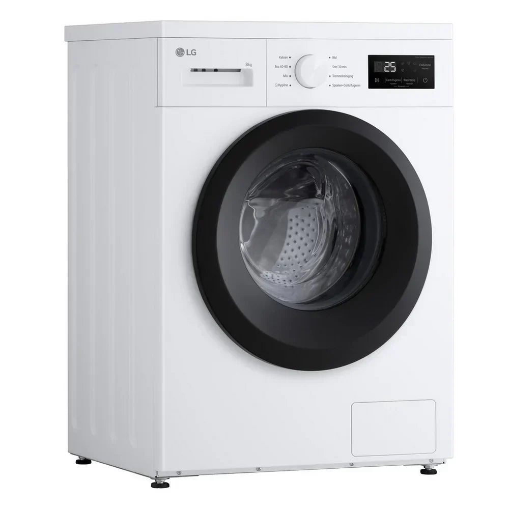 LG F4A10S8NWK 8kg 1400 Spin Front Load Washing Machine White - A Rated - View 8