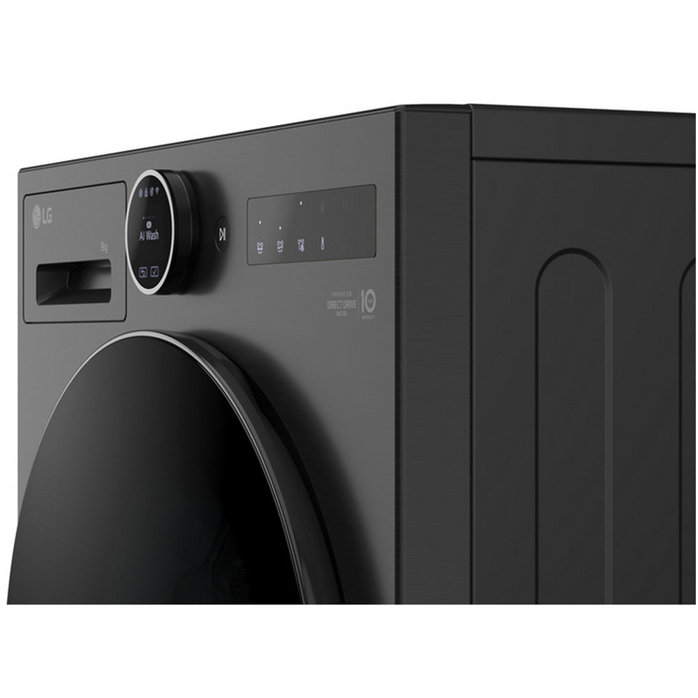 LG F4X7009TBB 9kg 1400 Spin AI Direct Drive Freestanding Washing Machine Black - View 14