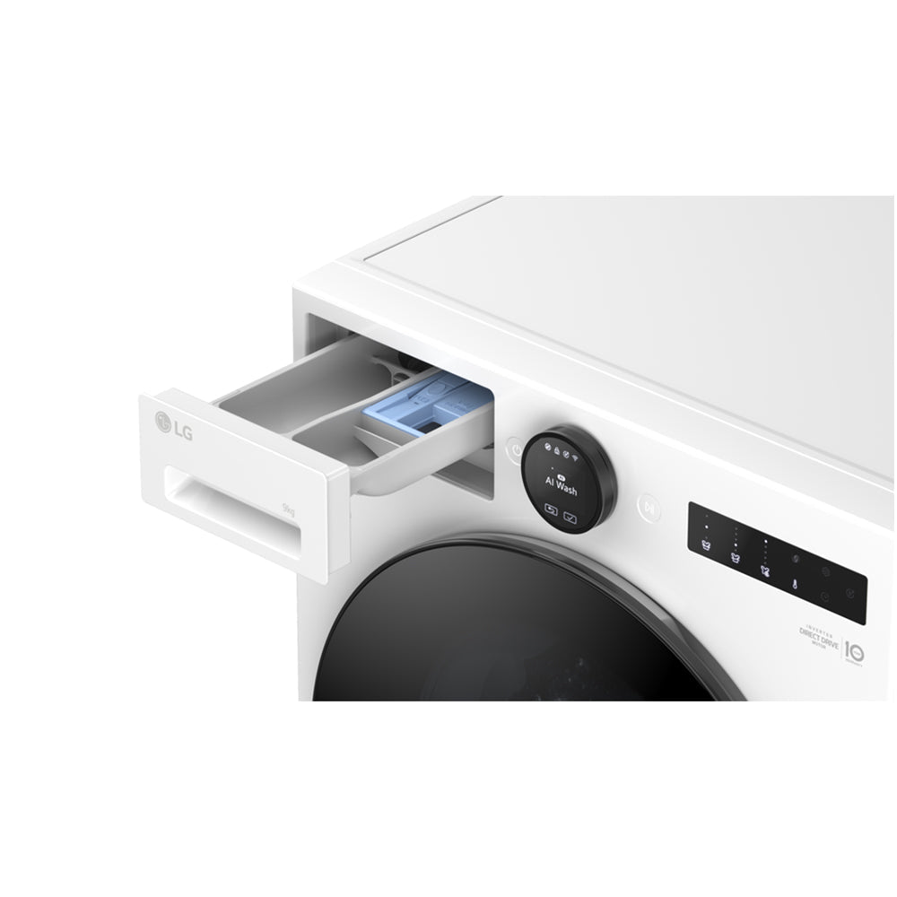 LG F4X7009TWB 9kg 1400 Spin AI Direct Drive Freestanding Washing Machine White - View 13