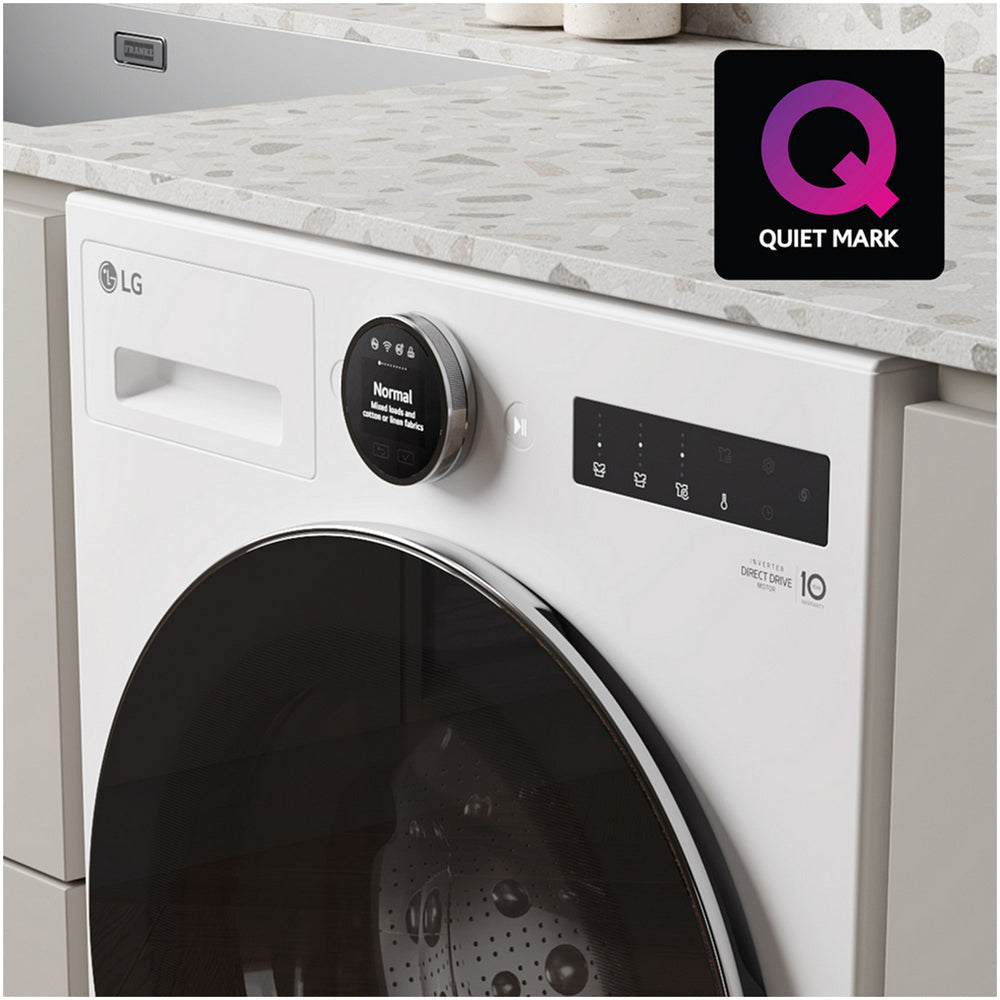 LG F4X7009TWB 9kg 1400 Spin AI Direct Drive Freestanding Washing Machine White - View 5