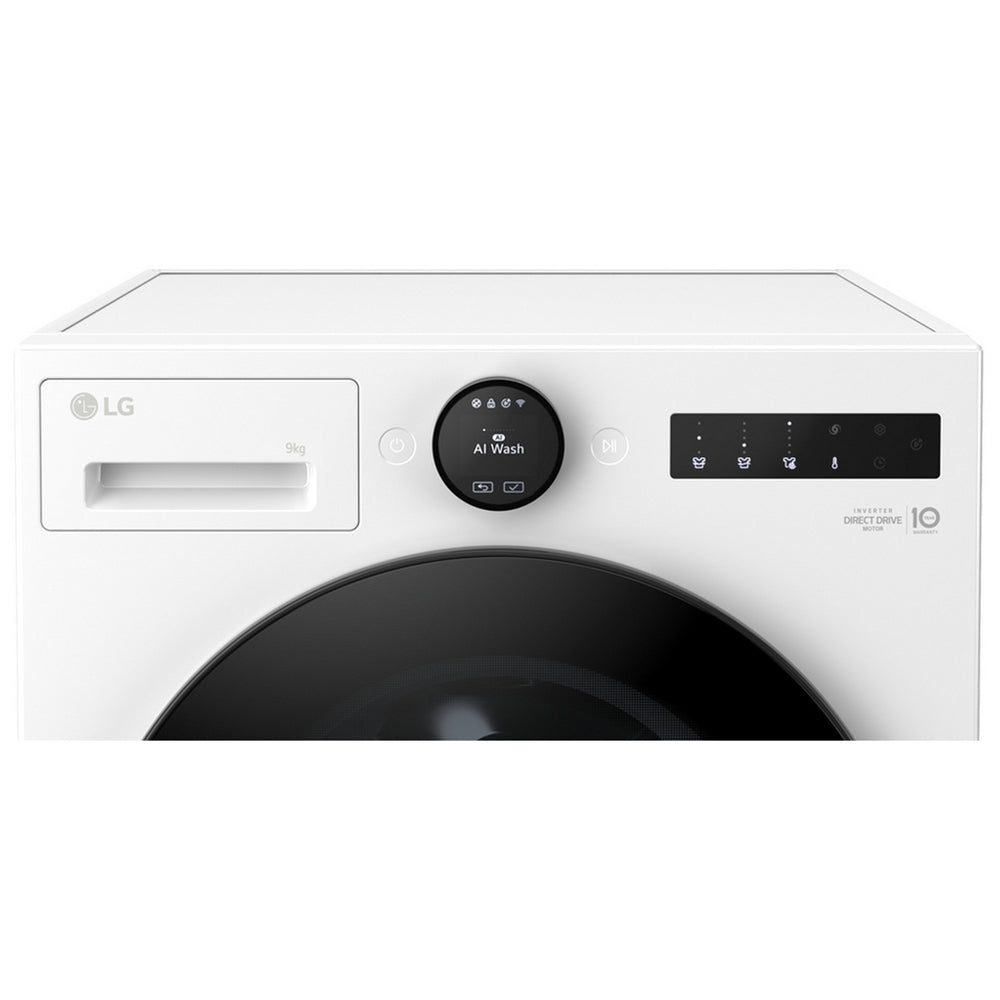 LG F4X7009TWB 9kg 1400 Spin AI Direct Drive Freestanding Washing Machine White - View 3
