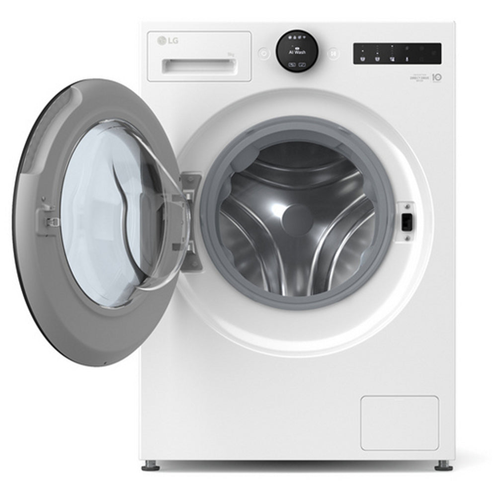 LG F4X7009TWB 9kg 1400 Spin AI Direct Drive Freestanding Washing Machine White - View 2