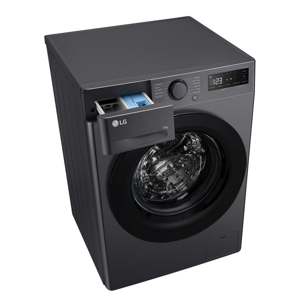 LG F4Y510GBLN1 10kg Steam 1400 Spin Freestanding Front Loading Washing Machine Slate Grey - View 14