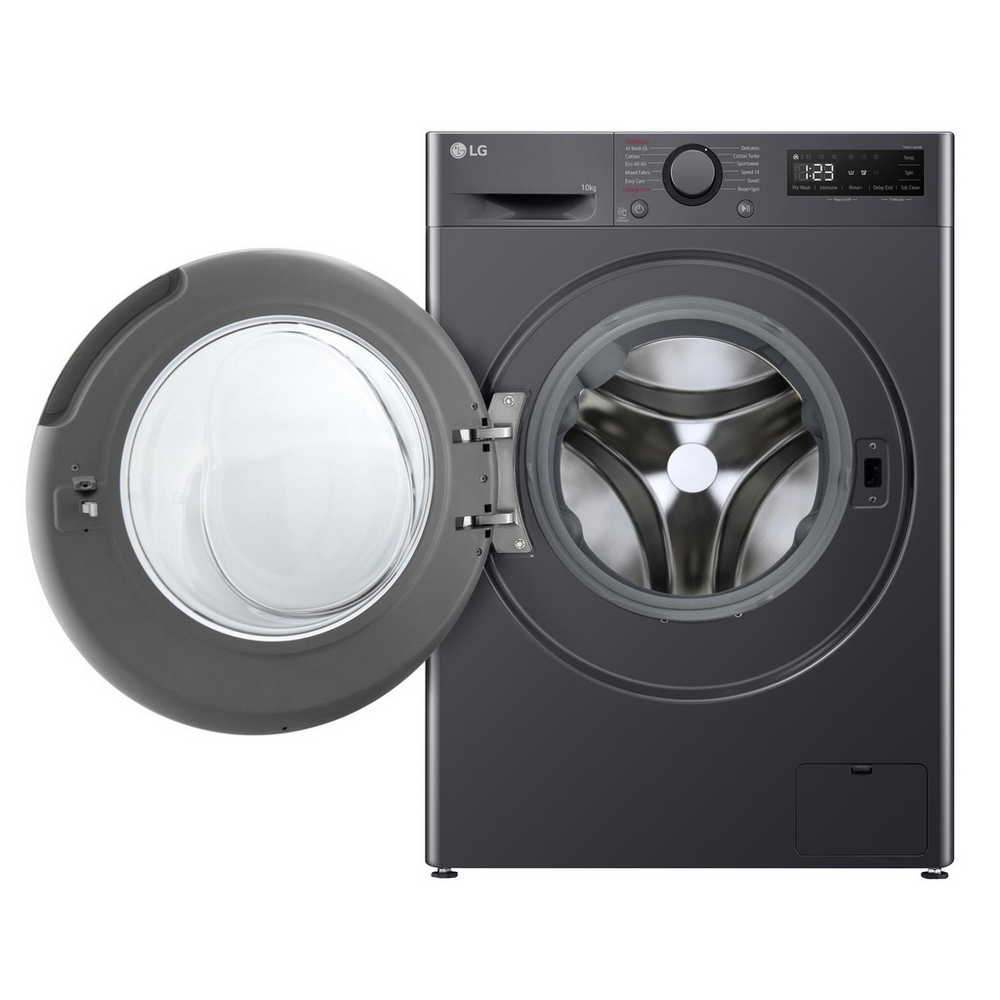 LG F4Y510GBLN1 10kg Steam 1400 Spin Freestanding Front Loading Washing Machine Slate Grey - View 2