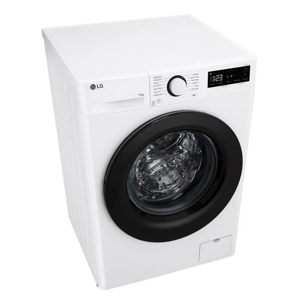 LG F4Y511WBLN1 11kg Steam 1400 Spin Freestanding Front Load Washing Machine White - A Rated - View 13