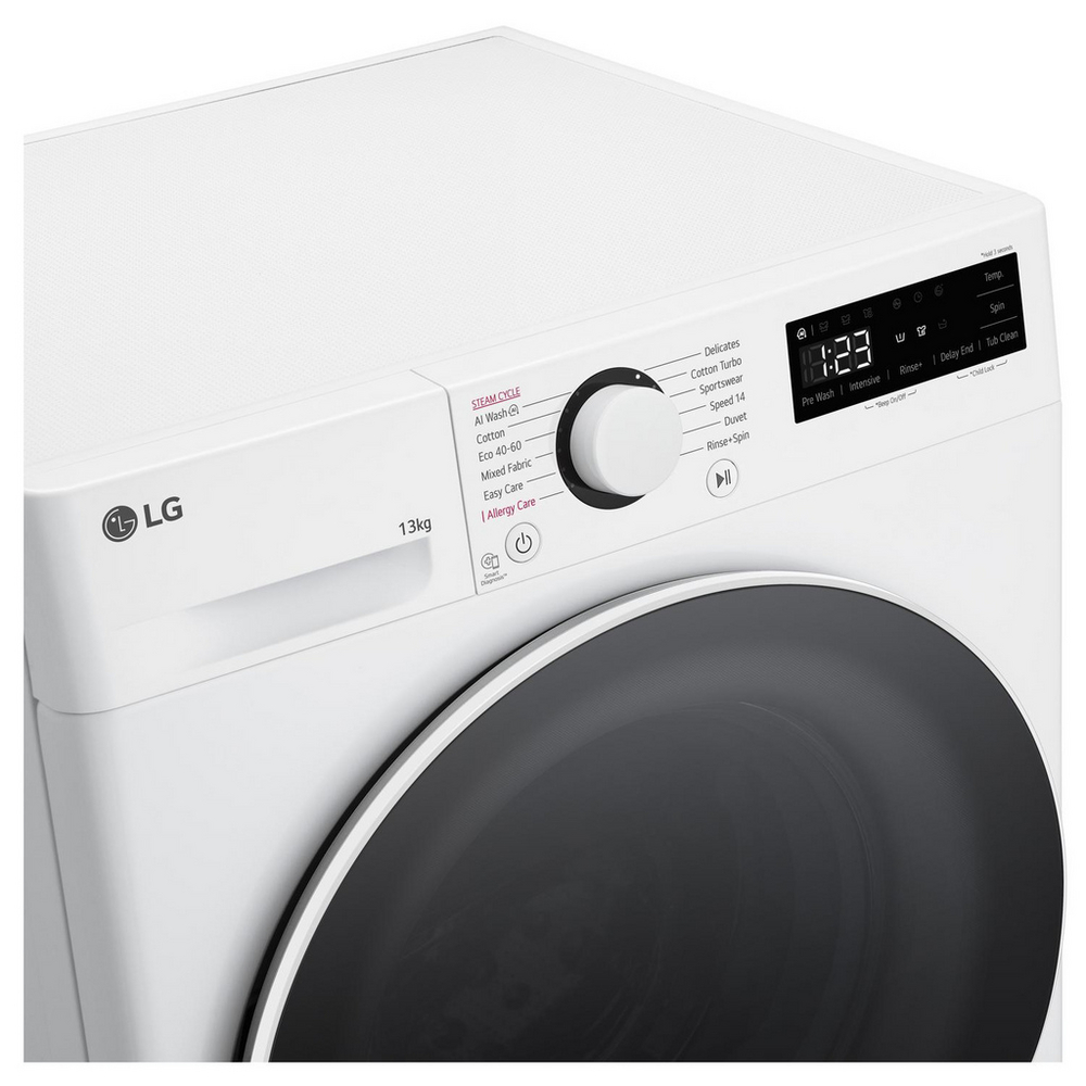 LG F4Y513WWLN1 13kg 1400 Spin AI Direct Drive Freestanding Washing Machine White - View 12