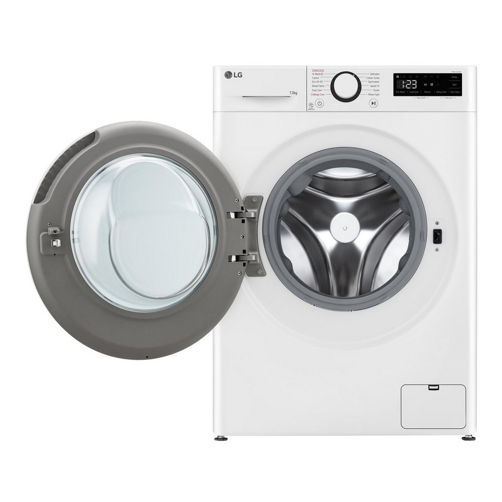 LG F4Y513WWLN1 13kg 1400 Spin AI Direct Drive Freestanding Washing Machine White - View 2