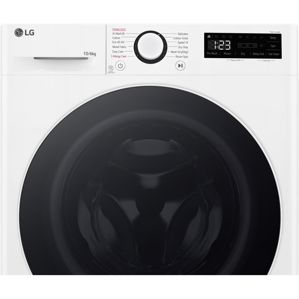 LG FWY606WWLN1 10+6kg 1400 Spin Washer Dryer White - View 14