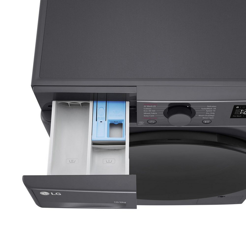 LG FWY706GBTN1 10+6 kg 1400 Spin Freestanding Washer Dryer Slate Grey - View 11
