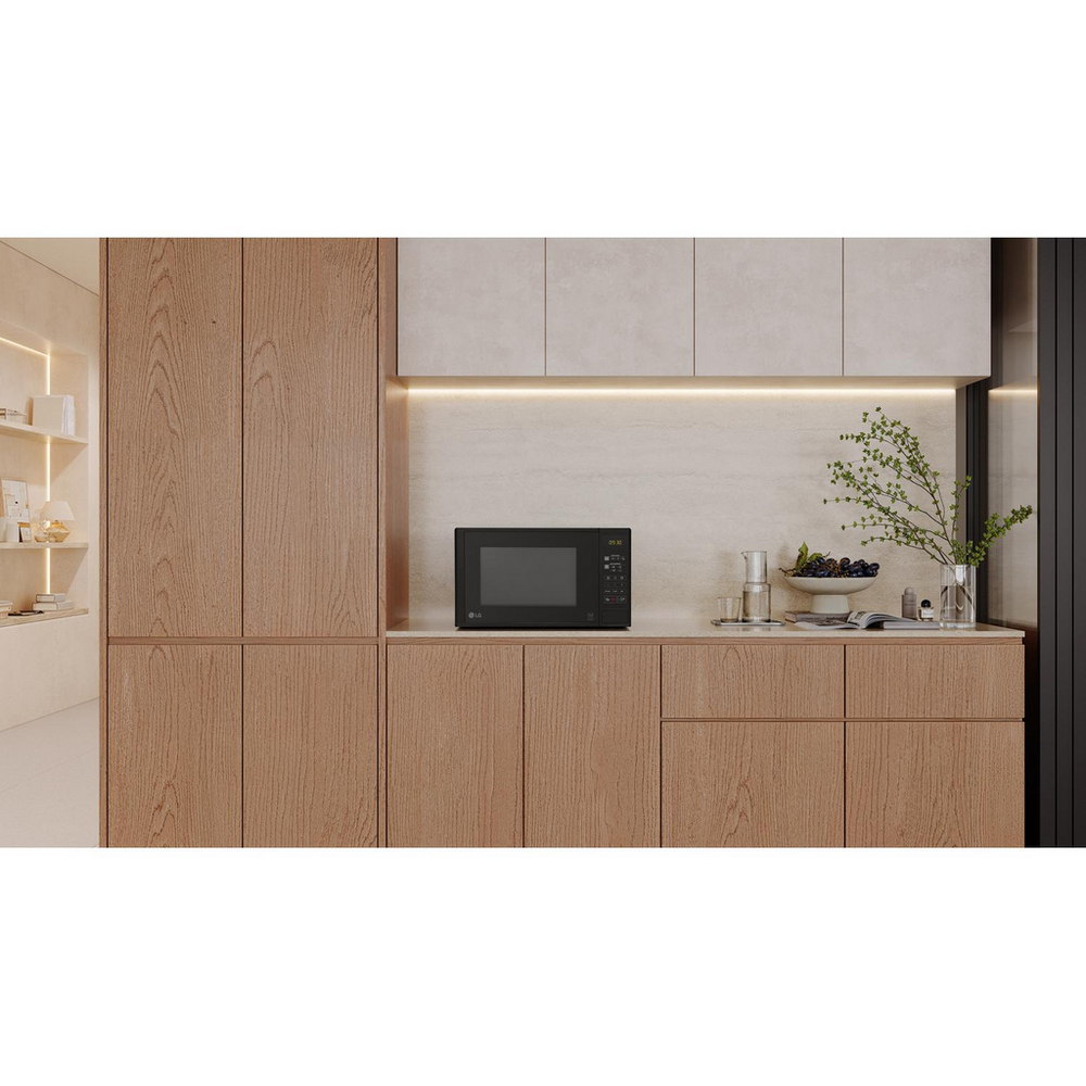 LG MS2042D 20L Compact Solo Microwave Oven Black - View 12