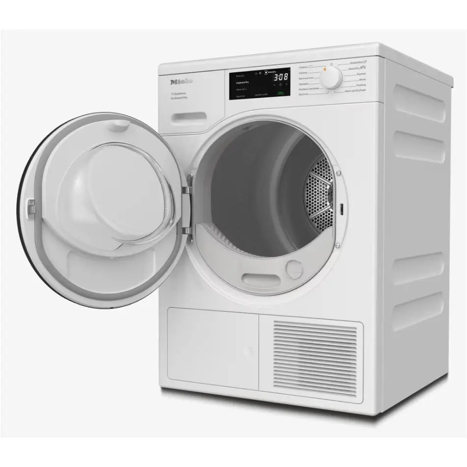 Miele TEC645WP EcoSpeed 8kg Freestanding Heat Pump Tumble Dryer Lotus White - View 2