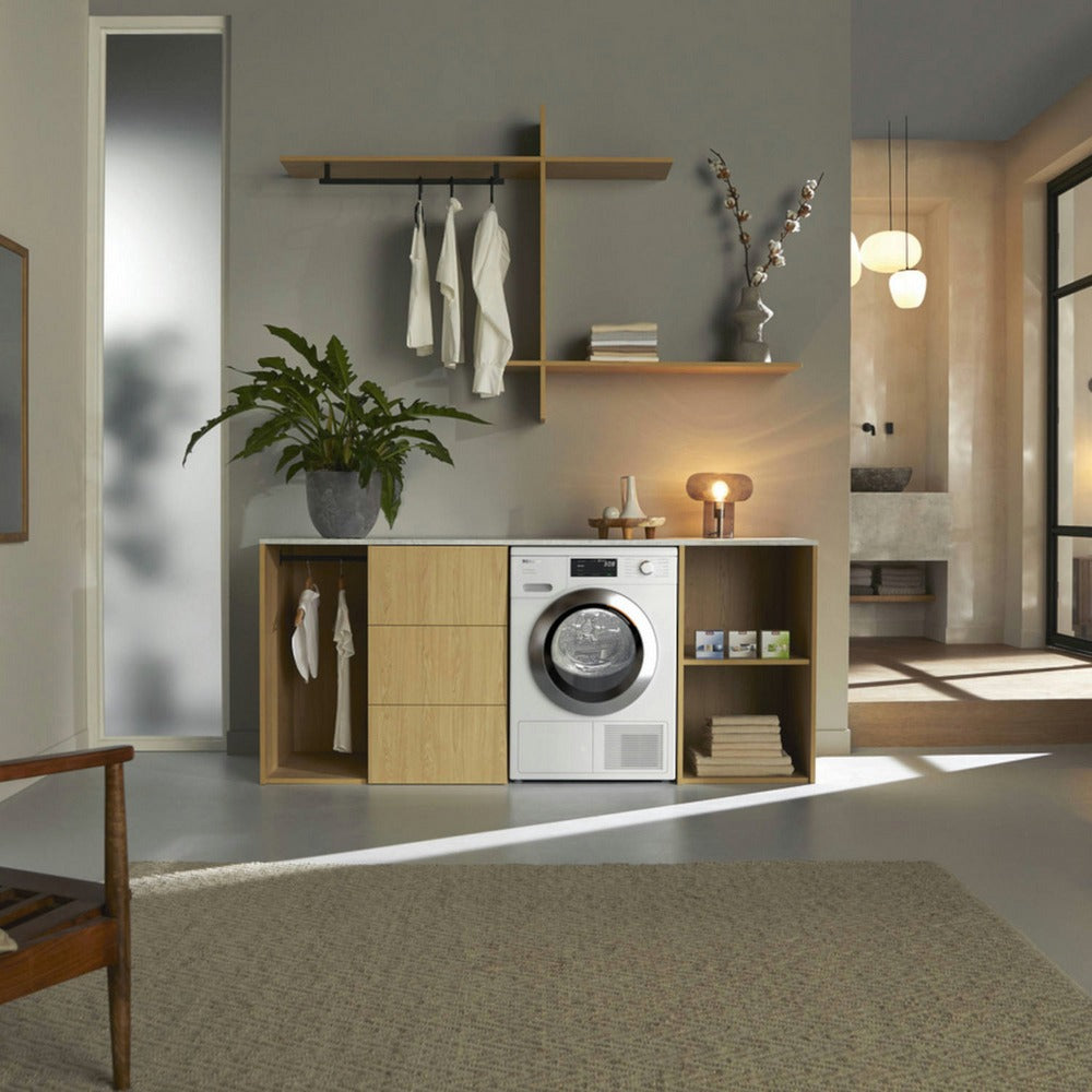 Miele TEH785 WP 9kg EcoSpeed Heat Pump Tumble Dryer White - View 7