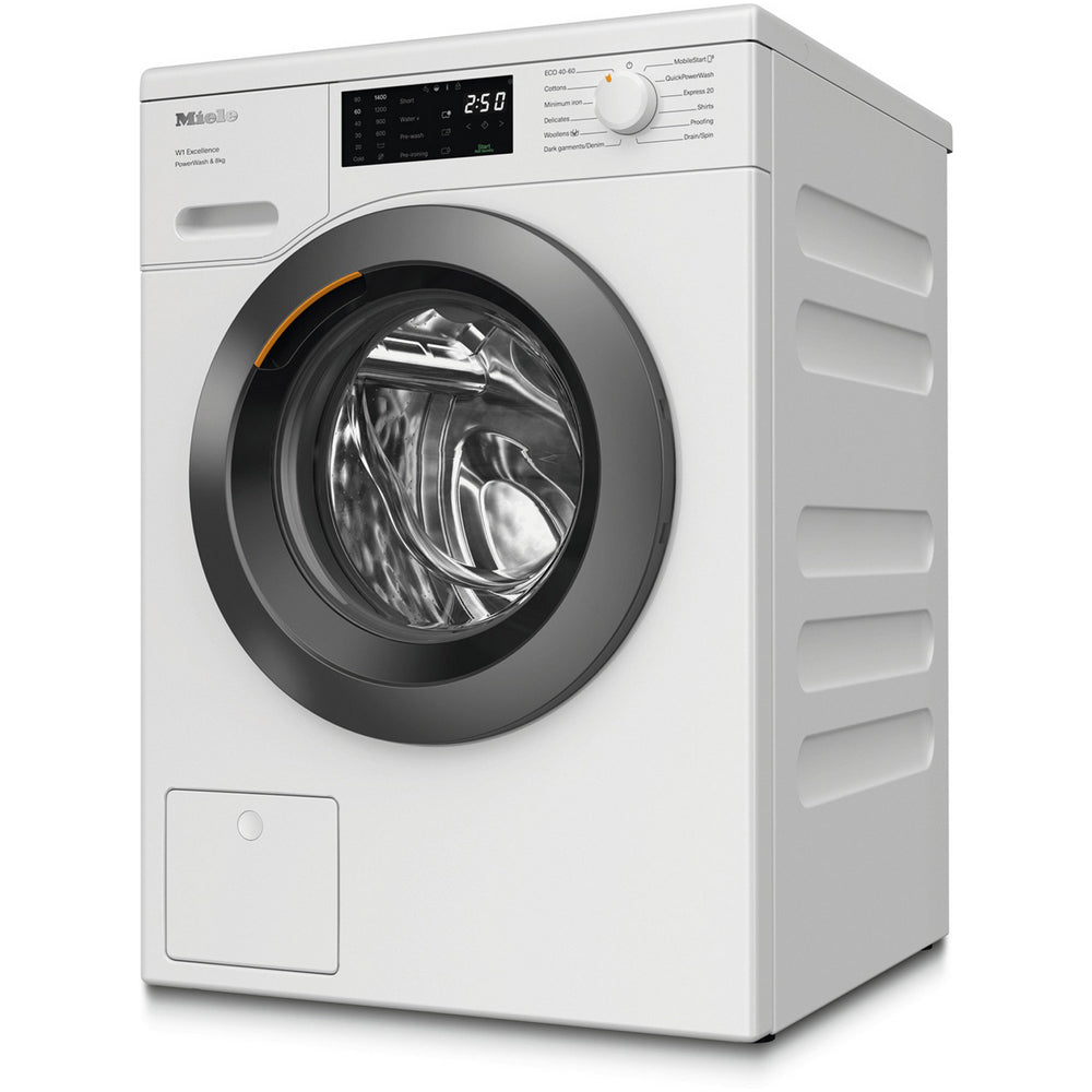 Miele WEB365 WCS PowerWash 8kg 1400 Spin Freestanding Washing Machine Lotus White - View 2