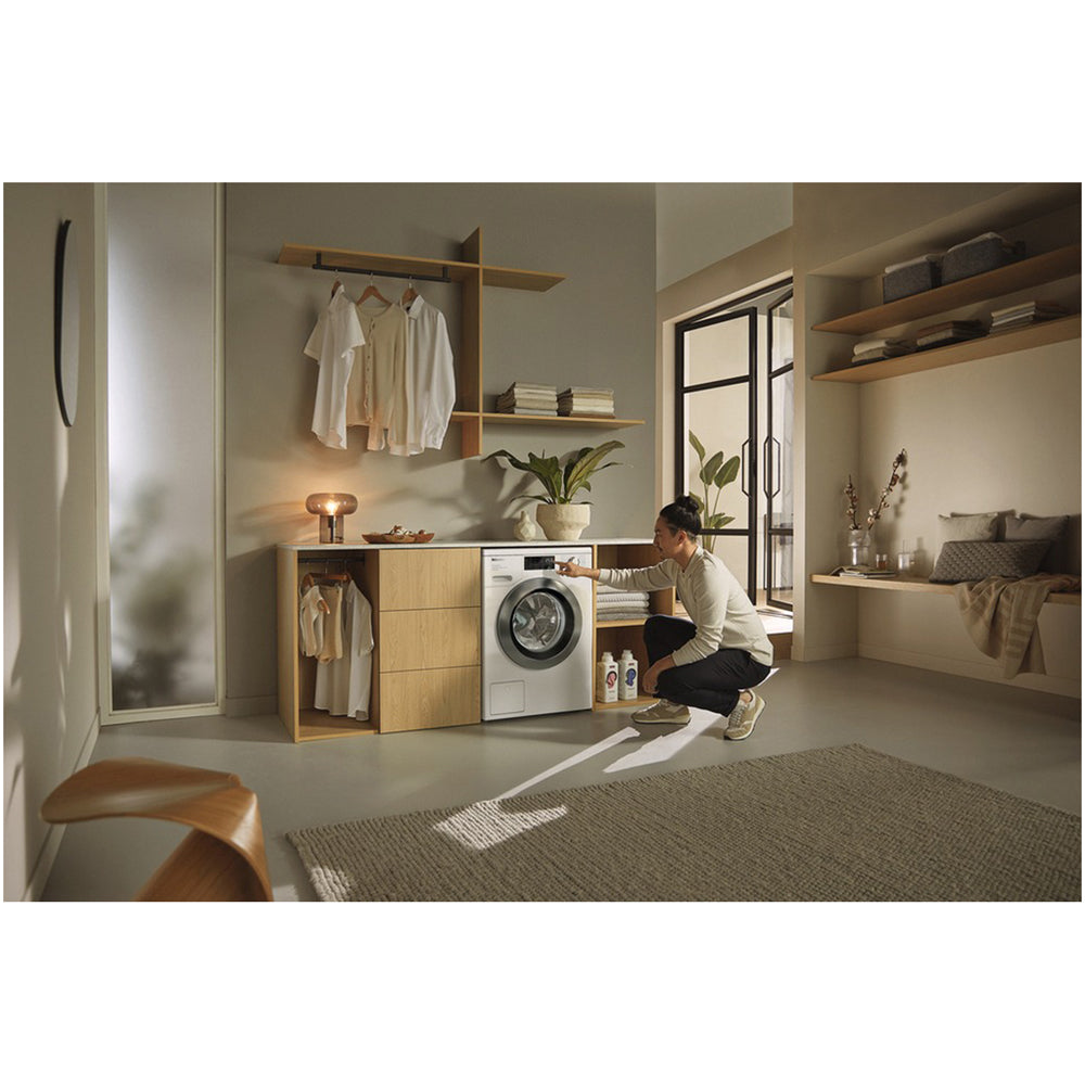 Miele WEE385 WCS 8kg 1400 Spin Power Wash & Steam Washing Machine Lotus White - View 7