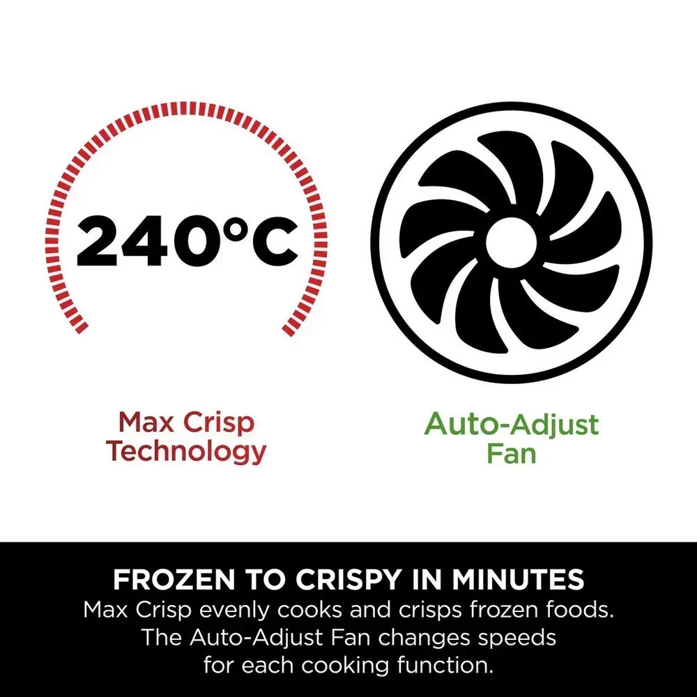 Ninja 6 in 1 Dual Zone Air Fryer 7.6L DZ300UK - Gun Metal Grey - View 8