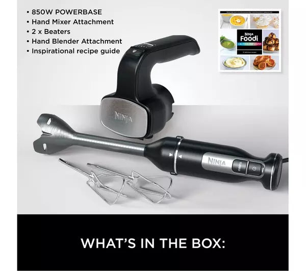 Ninja CI090UK Foodi 2-in-1 Hand Blender & Mixer Black - View 10