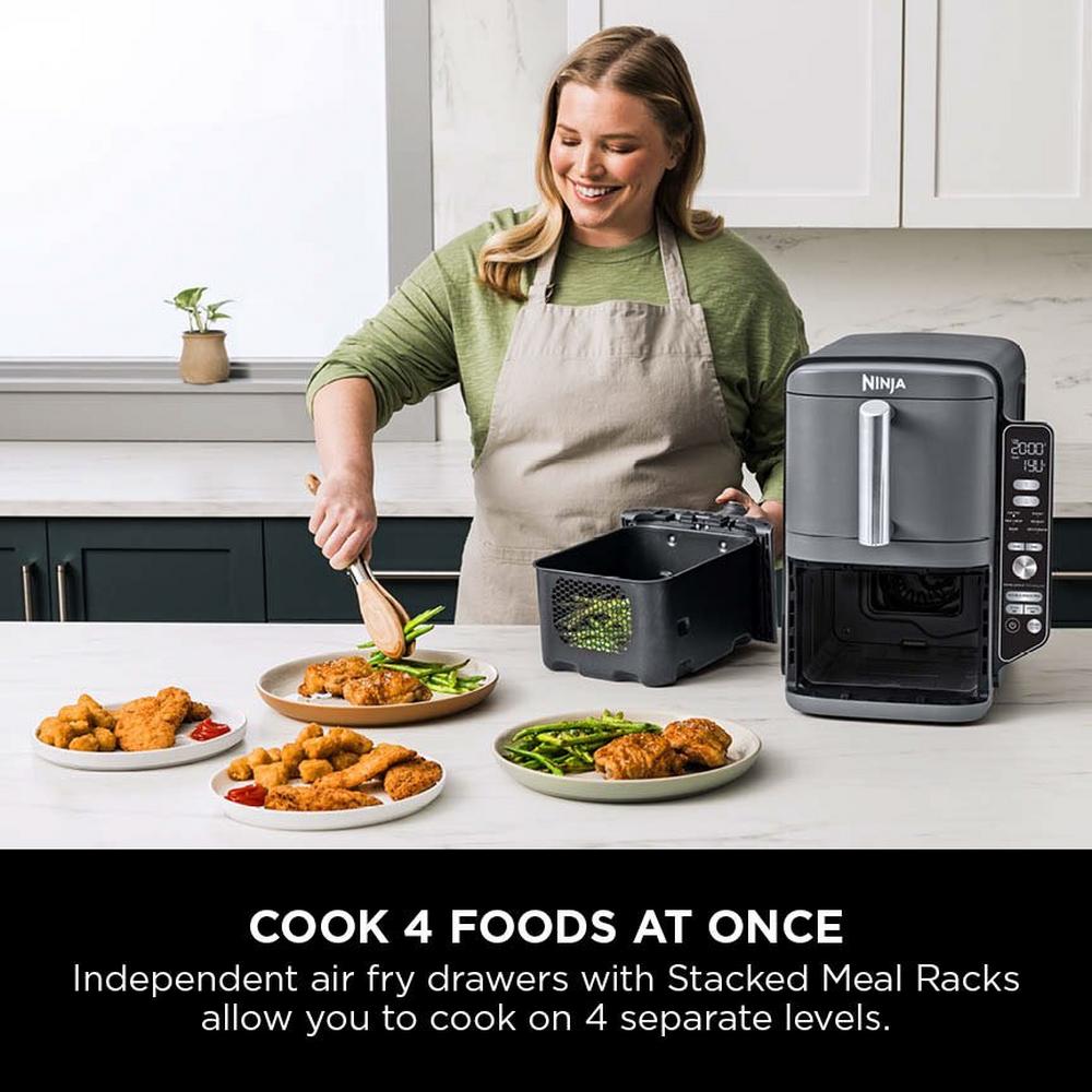 Ninja Double Stack XL 2-Drawer 9.5L Air Fryer Grey SL400UK - View 6