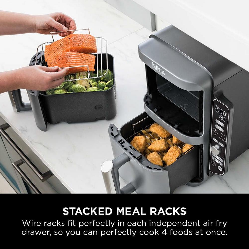 Ninja Double Stack XL 2-Drawer 9.5L Air Fryer Grey SL400UK - View 8