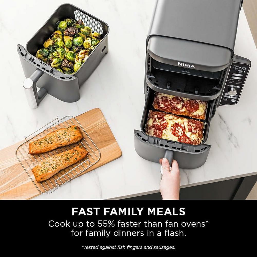 Ninja Double Stack XL 2-Drawer 9.5L Air Fryer Grey SL400UK - View 12