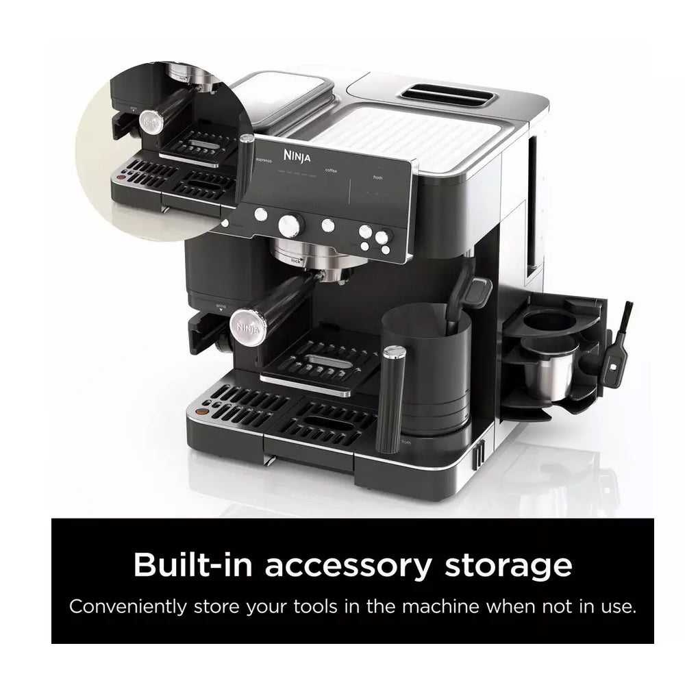 Ninja ES601UKBK Luxe Cafe Premier Espresso Coffee Machine - Black - View 3