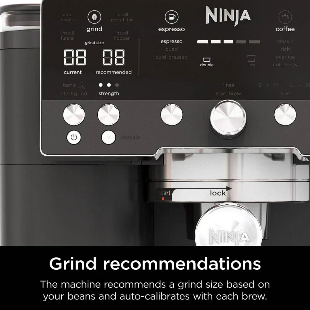 Ninja ES601UKBK Luxe Cafe Premier Espresso Coffee Machine - Black - View 5