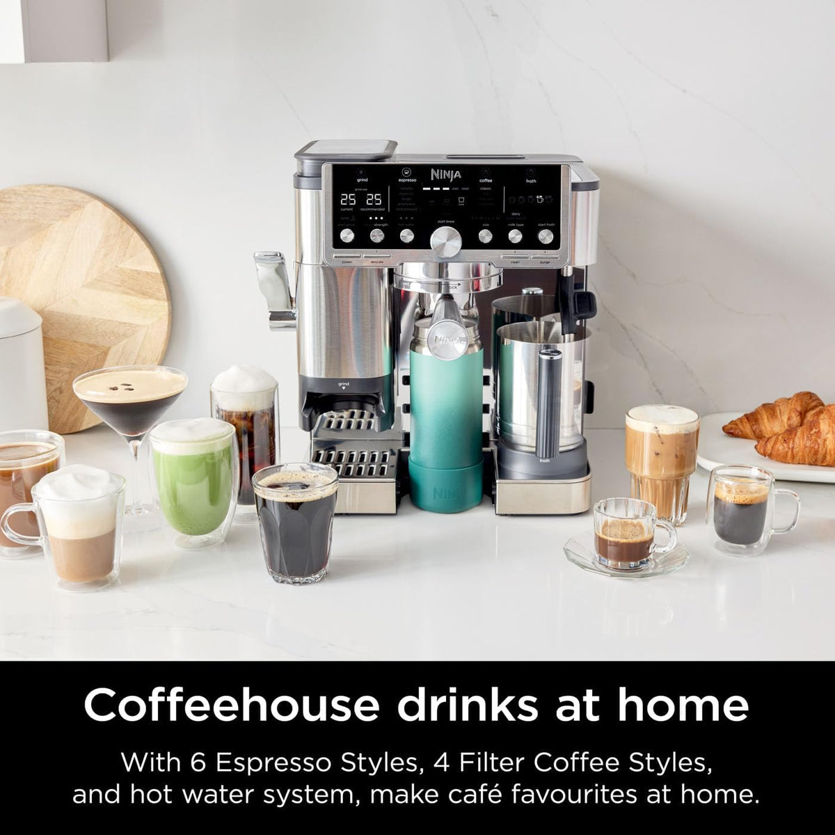 Ninja ES701UK Luxe Cafe Pro Series Espresso Coffee Machine - View 5