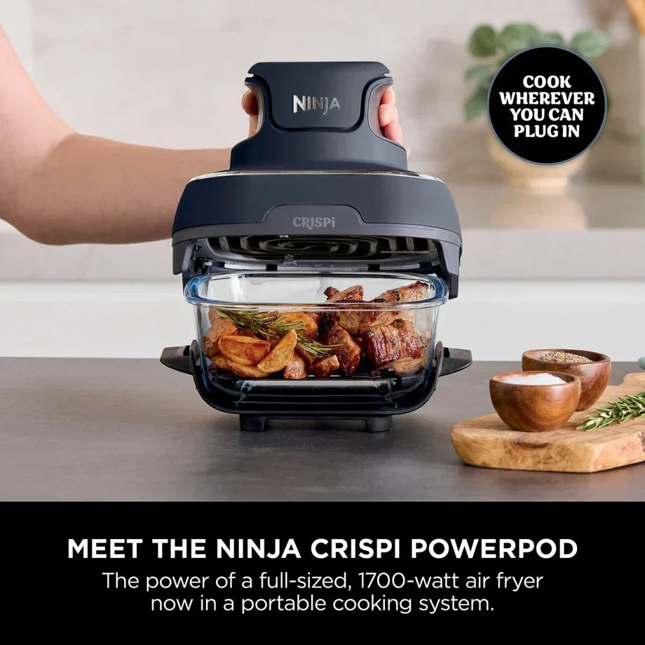 Ninja FN101UKGY CRISPi 4 in 1 Portable Glass Air Fryer Cyber Space - View 7