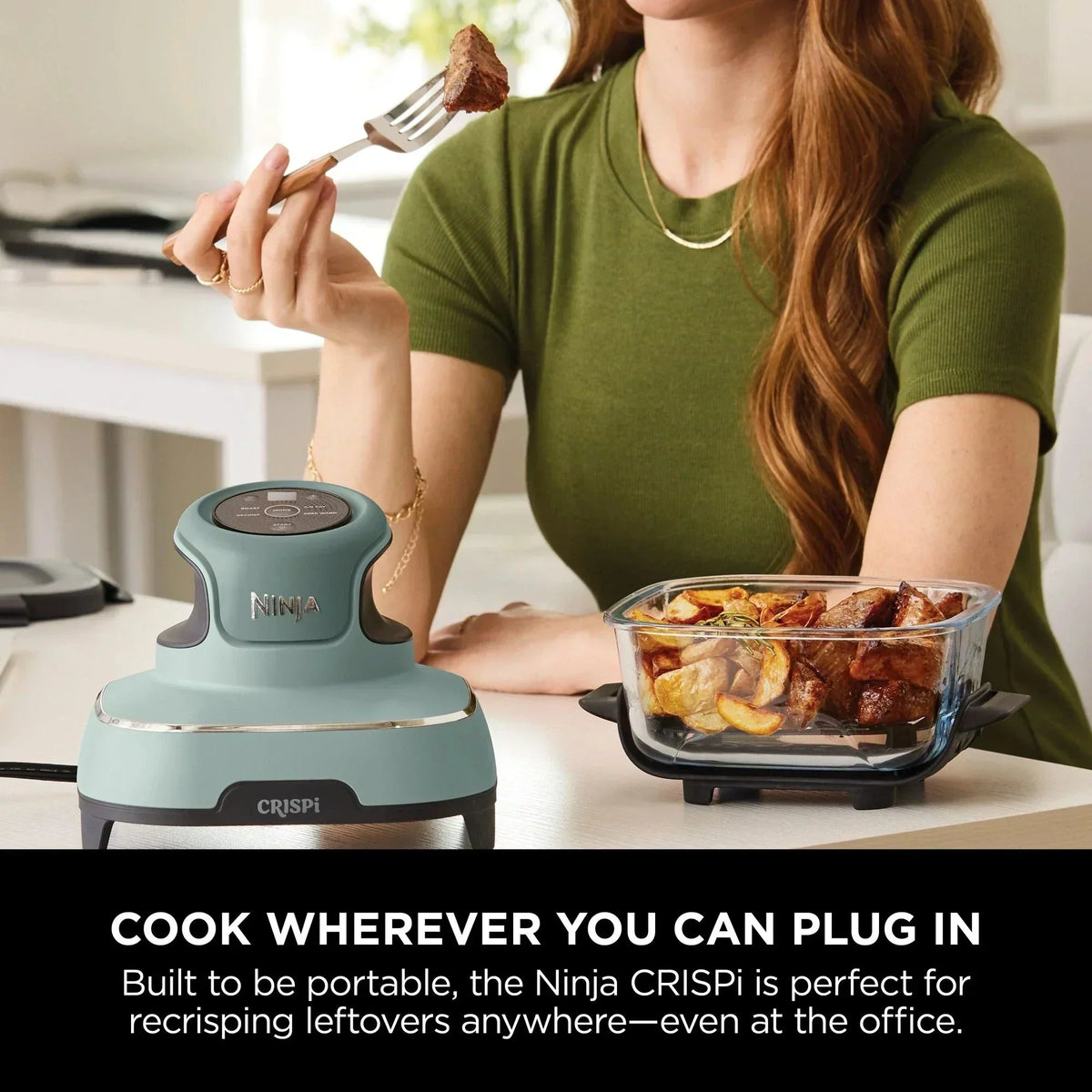Ninja FN101UKSG CRISPi 4 in 1 Portable Glass Air Fryer Sage - View 10