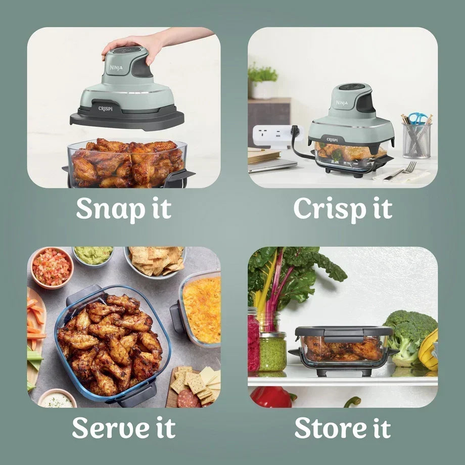 Ninja FN101UKSG CRISPi 4 in 1 Portable Glass Air Fryer Sage - View 15