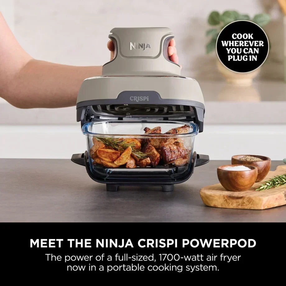 Ninja FN101UKST CRISPi 4 in 1 Portable Glass Air Fryer Stone - View 2