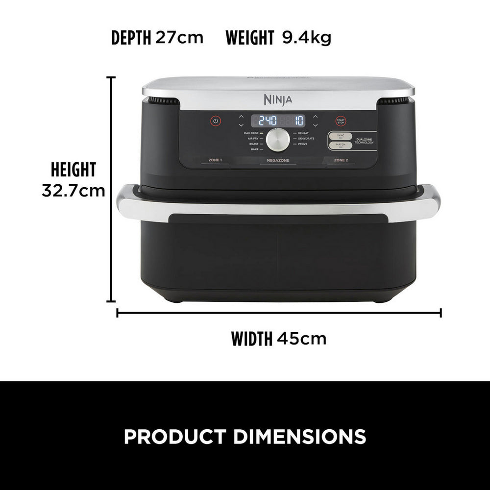 Ninja Foodi FlexDrawer Air Fryer AF500UK 10.4L Black - View 14