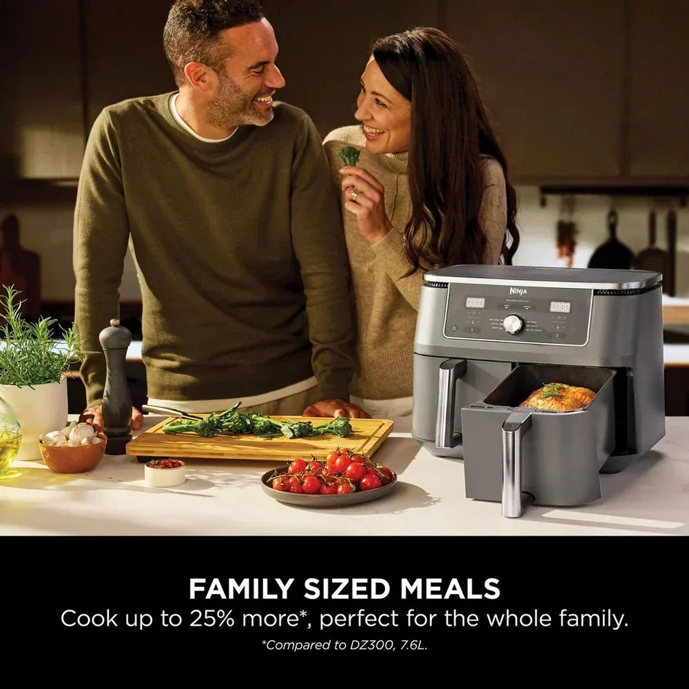 Ninja MAX 6 in 1 Dual Zone Air Fryer DZ400UK 9.5L - Gunmetal Grey - View 7