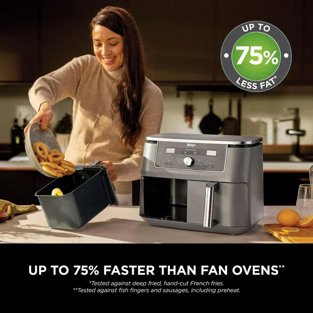 Ninja MAX 6 in 1 Dual Zone Air Fryer DZ400UK 9.5L Gunmetal Grey - Clearance - View 4