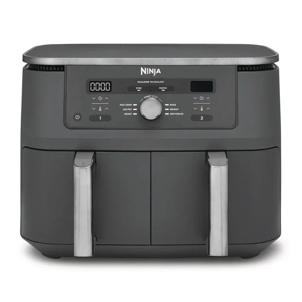 Ninja MAX 6 in 1 Dual Zone Air Fryer DZ400UK 9.5L Gunmetal Grey - Clearance