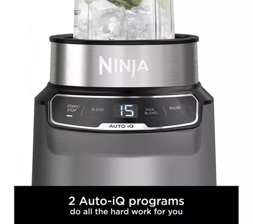 Ninja Motorised Compact Blender with Auto-iQ BN500UK - View 4