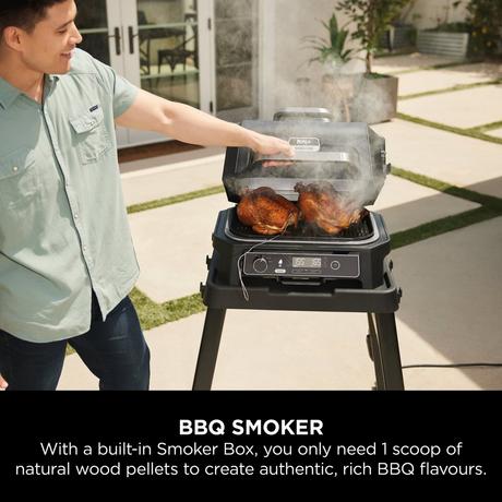 Ninja OG850UK Woodfire Pro XL Electric BBQ Grill & Smoker - View 5