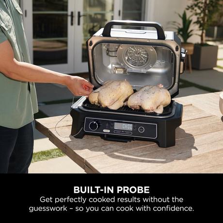 Ninja OG850UK Woodfire Pro XL Electric BBQ Grill & Smoker - View 7
