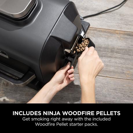 Ninja OG850UK Woodfire Pro XL Electric BBQ Grill & Smoker - View 9